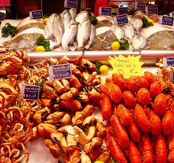 France, Trouville Sur Mer, Fish Market