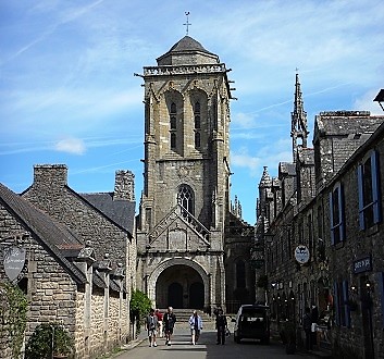France, Brittany, Locronan, St. Ronan Church