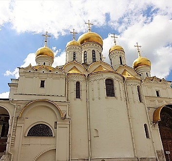 Russia, Moscow, Kremlin's Cathedral Square, Cathedral of Annunciation
