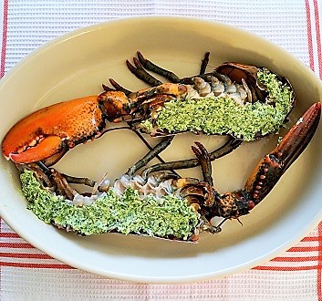 Lobster Flavored with Herb Butter