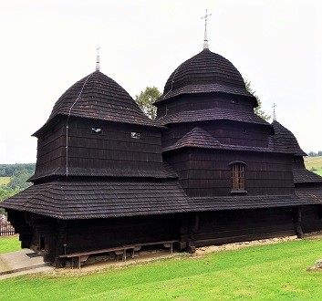 Poland, Bieszczady, Równia, Wooden Church