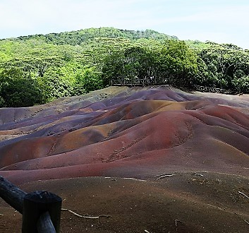Africa, Mauritius, Chamarel’s Seven Coloured Earth Geopark