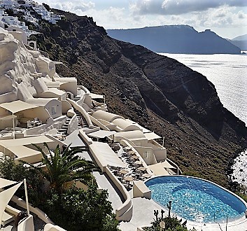 Greece, Santorini, Oia, Mystique Hotel Santorini