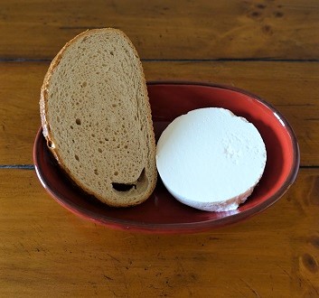 Bread, Manouri Cheese