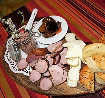 Poland, Masuria, Meat and Cheese Platter