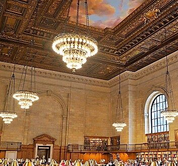 USA, New York, New York Library, Rose Main Reading Room