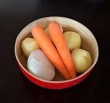 Potatoes, Carrots, Onion