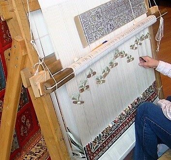 Turkey, Istanbul, Making of Silk Carpet
